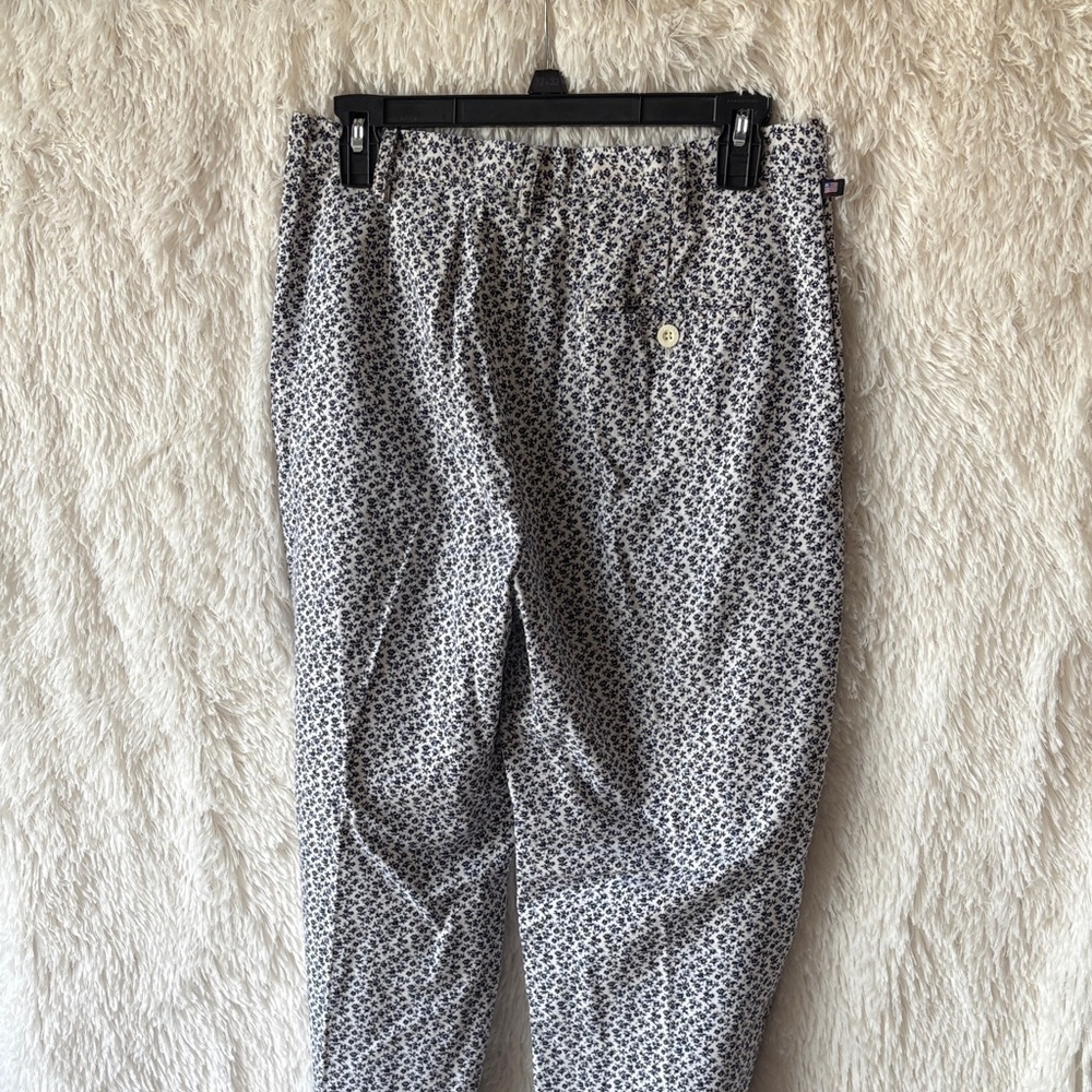 Ralph Lauren Women's Black and White floral print design Straight Leg Pants - Picture 8 of 9